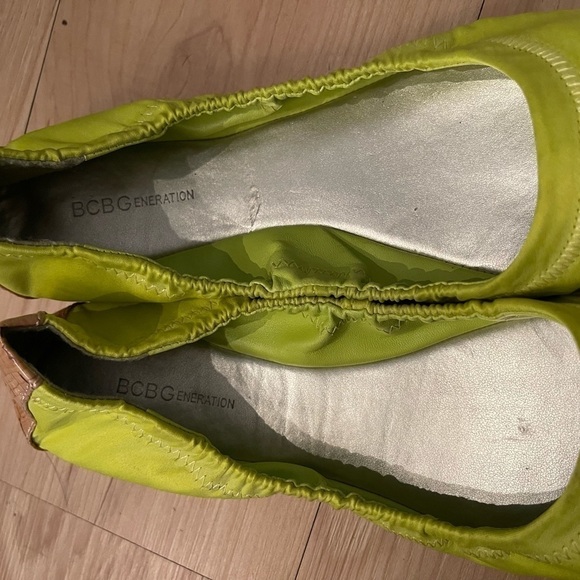 BCBGENERATION Neon Cork Toe Ballet Flats Size 7 - Picture 7 of 8